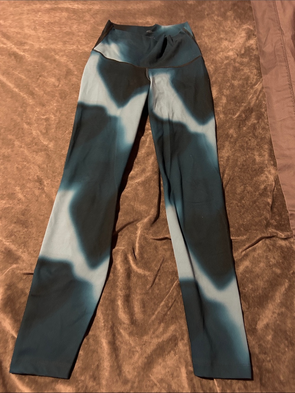 Nike Women's Tie-Dye Style Leggings - Teal & Black